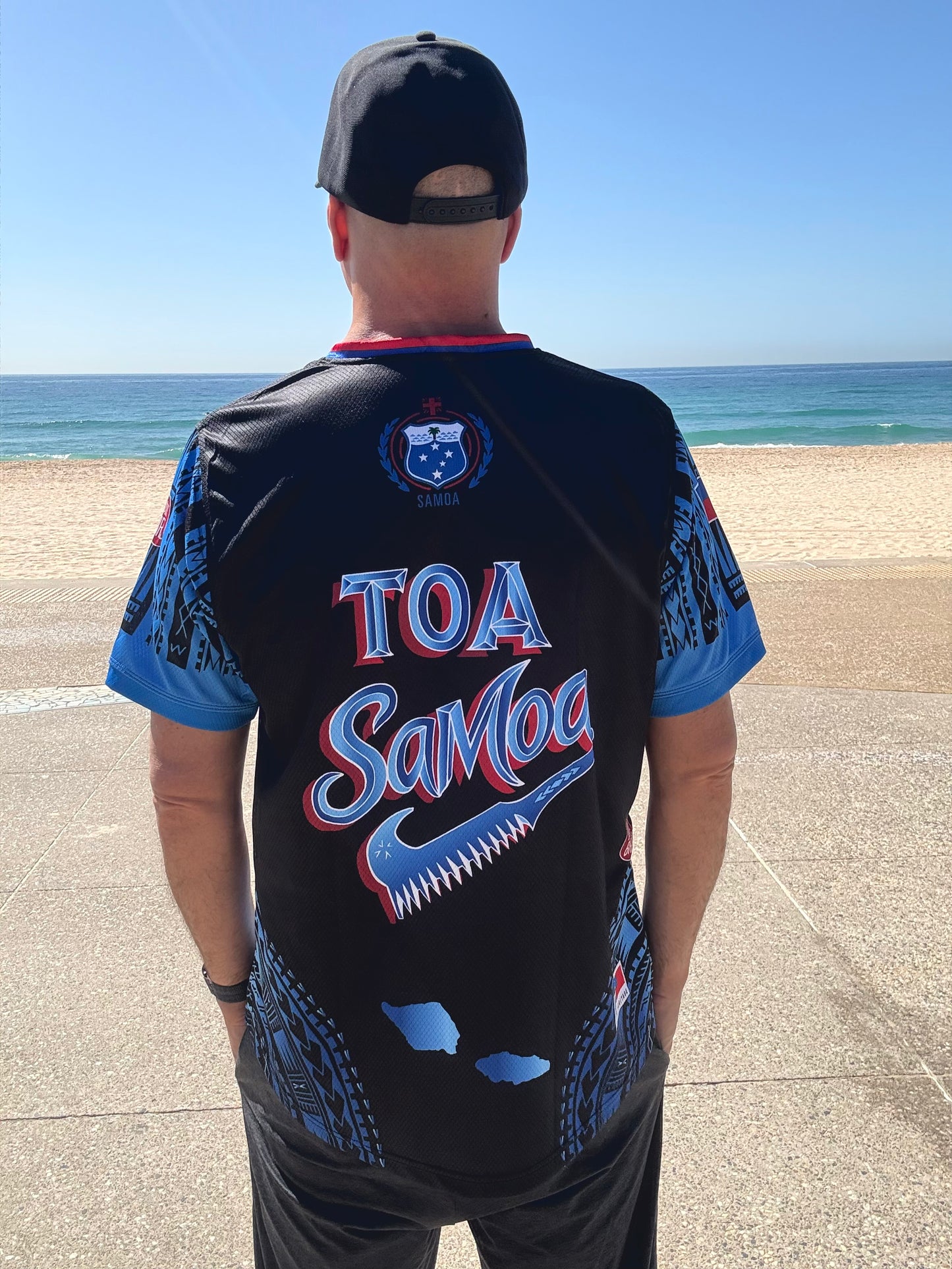 • Toa Samoa Rugby Jersy Siva Tau Black