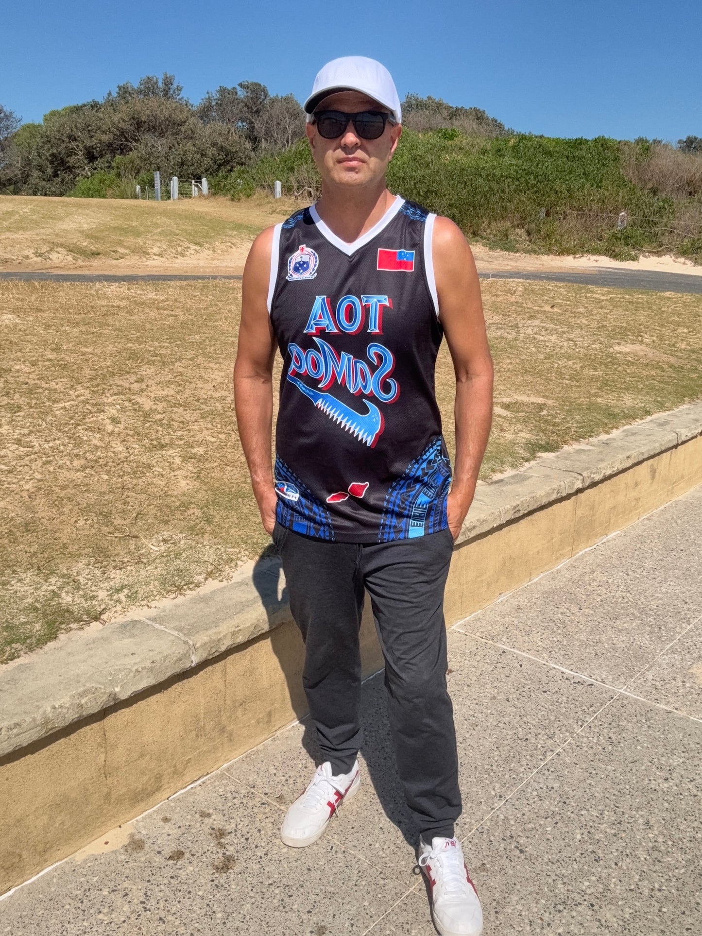 • Toa Samoa Basketball Singlet Black