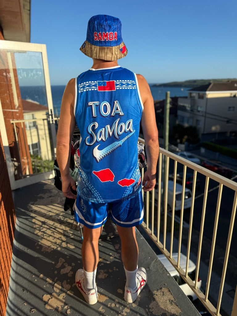 • Toa Samoa Basketball Singlet White front