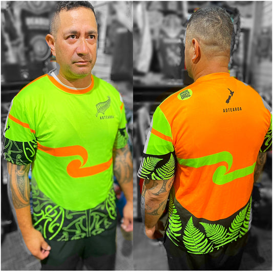 WORKWEAR - MAHIWEAR by Jandal Broz - Maori Tino Rangatiratanga -  T shirt sports breathable fabric