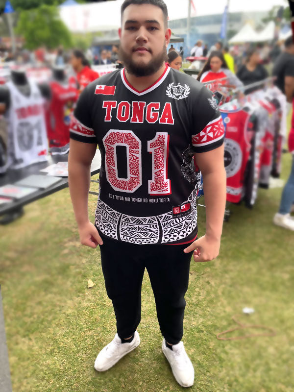 • Tonga American Football Jersy style black AFL