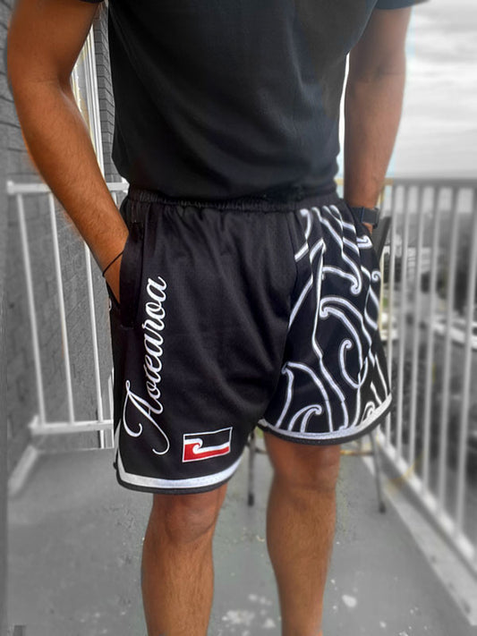 • Maori Basketball Shorts - Tino Rangatiratanga by Jandal Broz