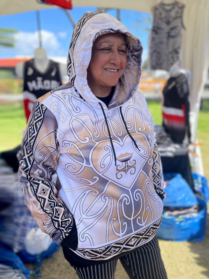 • Arohanui Tāniko Māori Hoodie