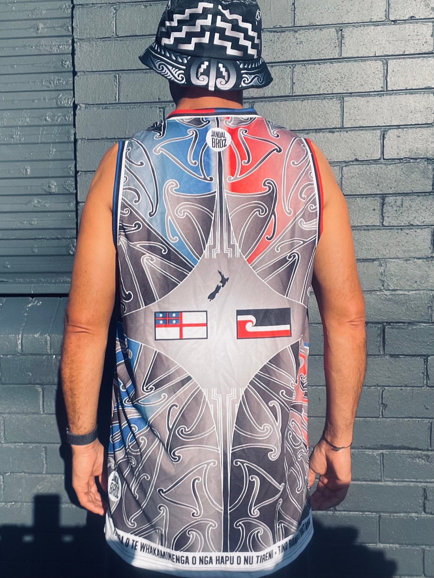 Māori Tino Rangatiratanga United Tribes Basketball Singlet