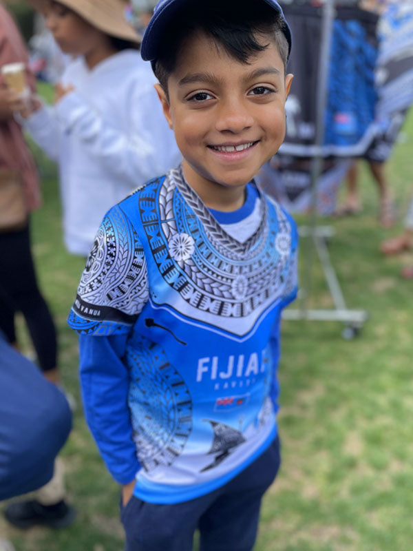 Fiji Youth Sports Shirt Blue