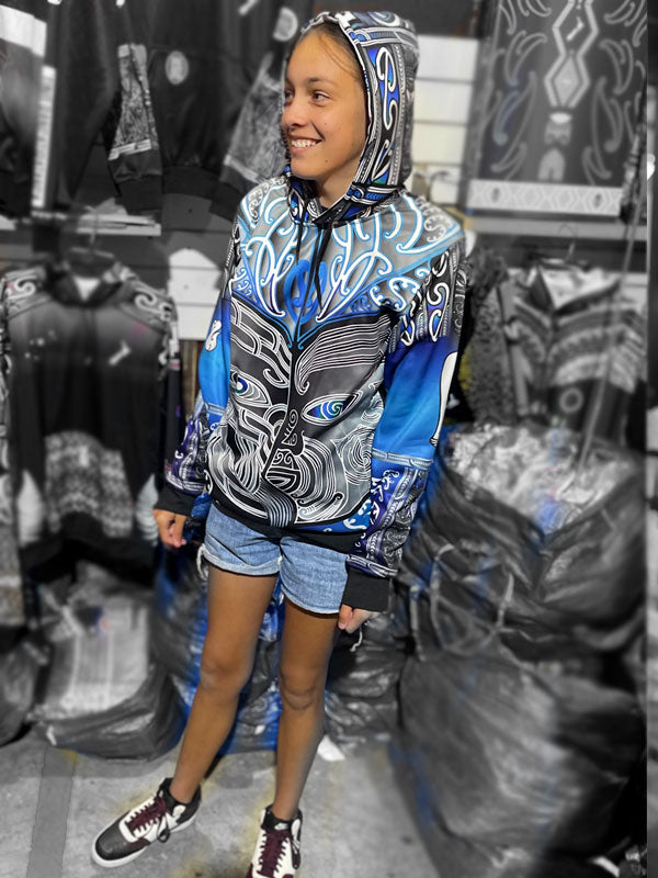 • Māori hoodie Tangaroa whakarongo