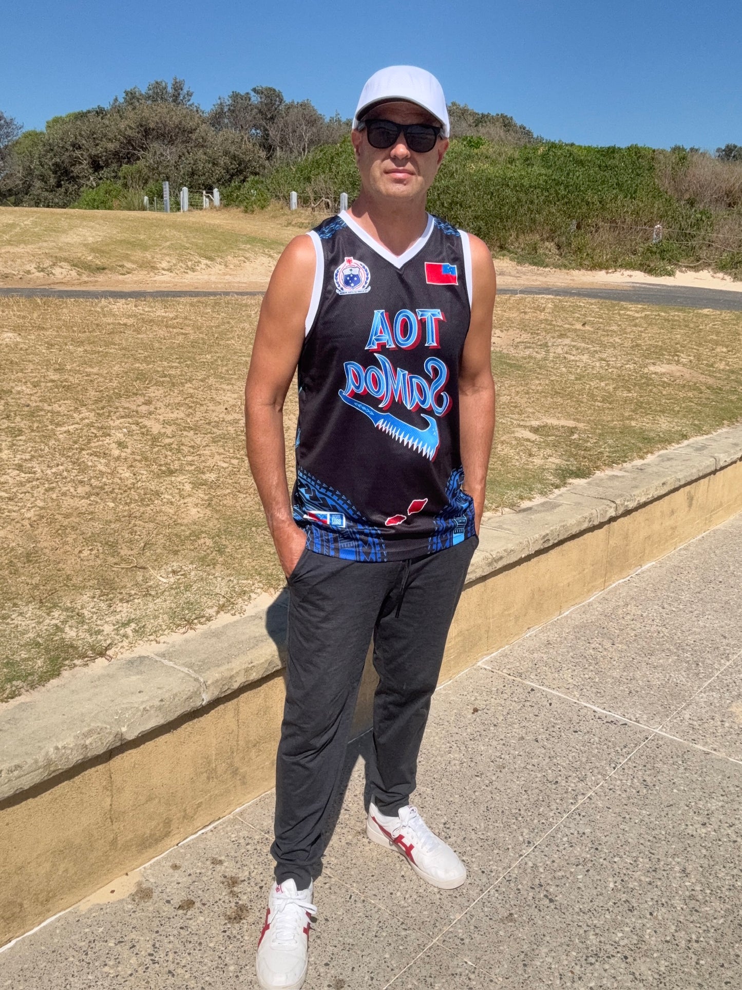 • Toa Samoa Basketball Singlet Black