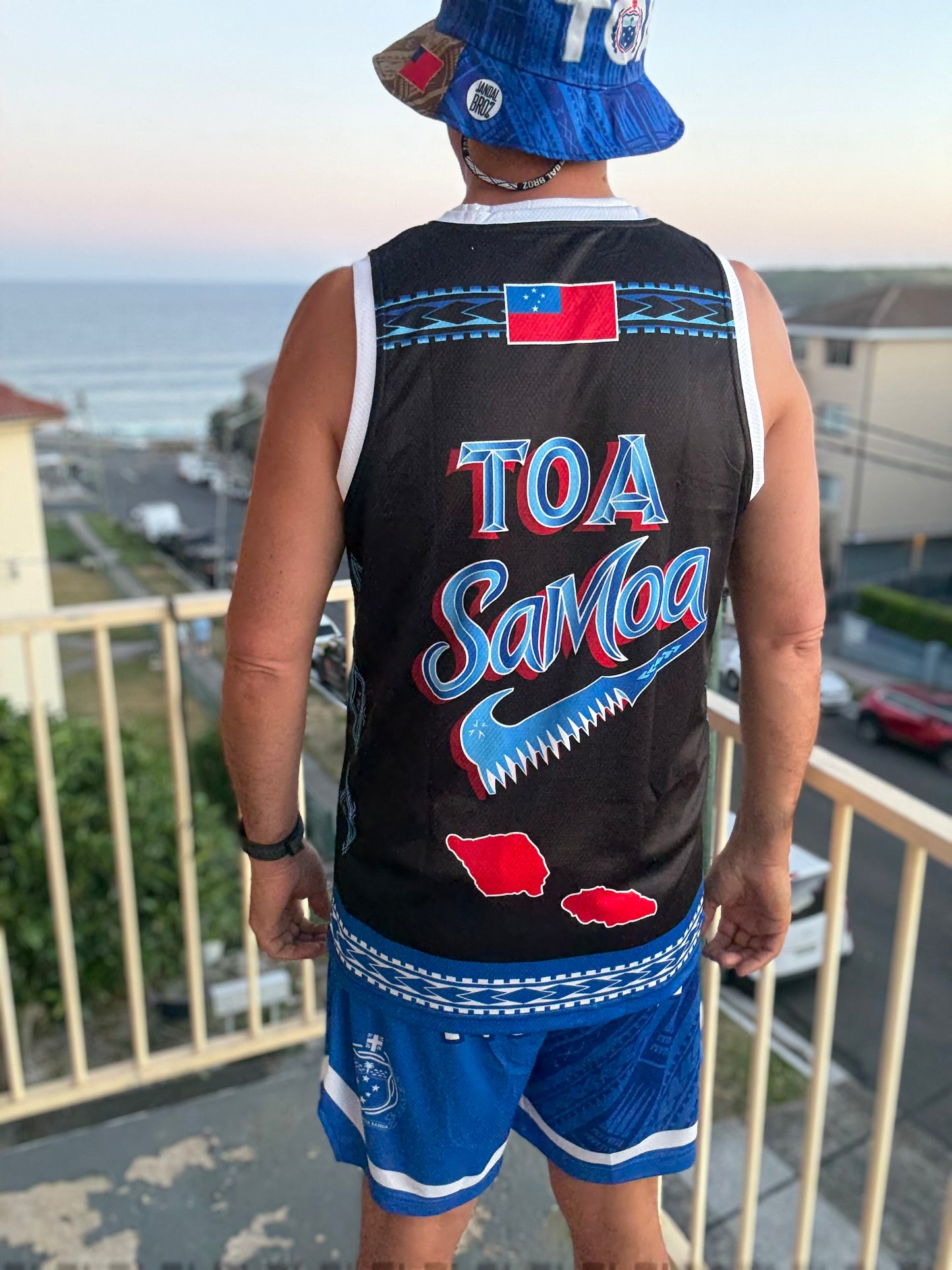 • Toa Samoa Basketball Singlet Black