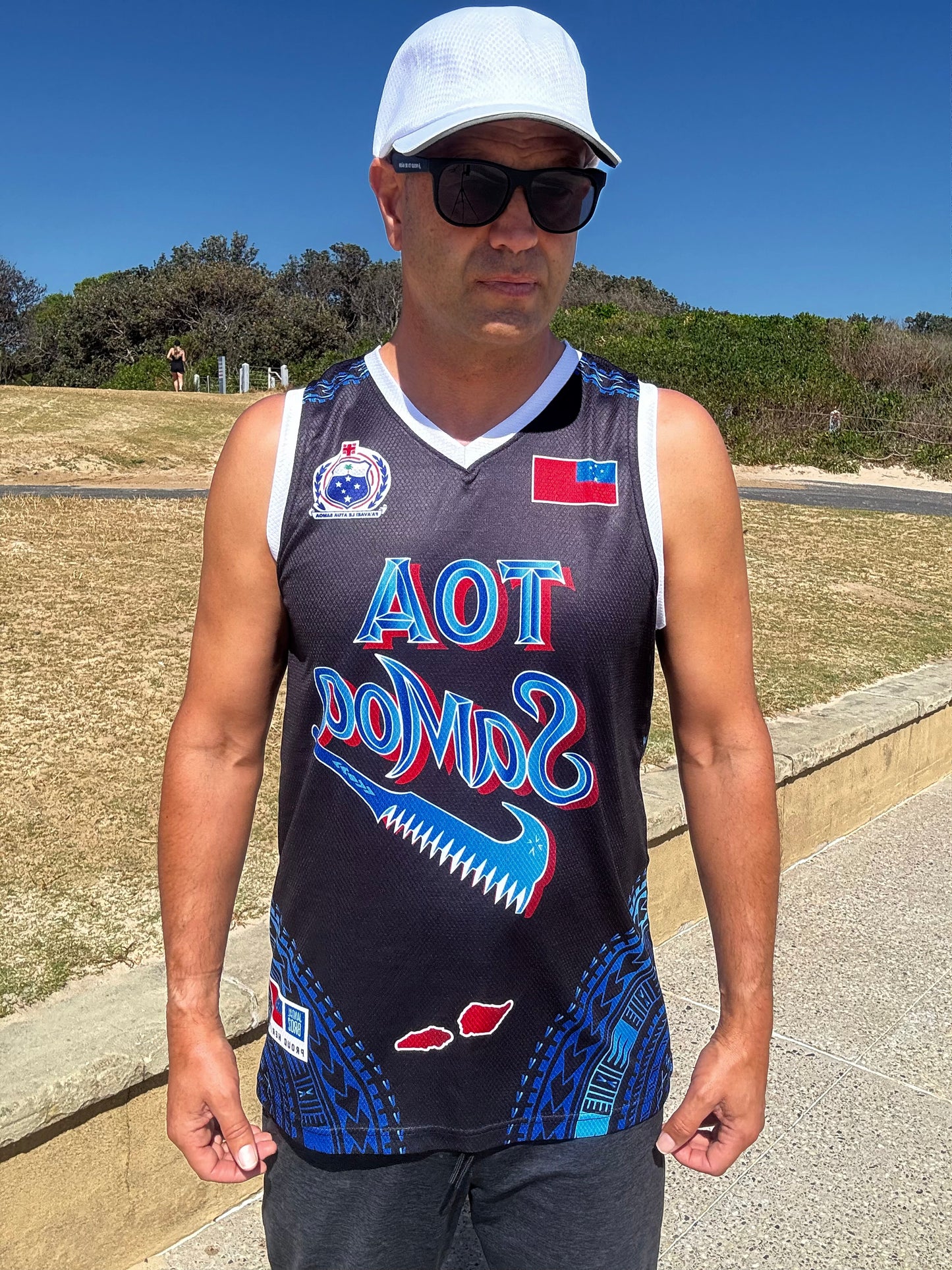 • Toa Samoa Basketball Singlet Black