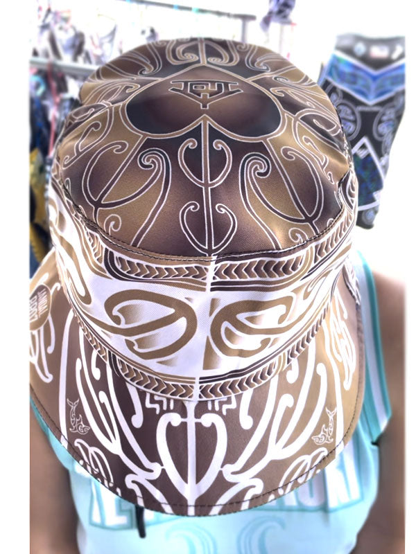 Aotearoa Māori Bucket hat kiri parauri (pōtae)
