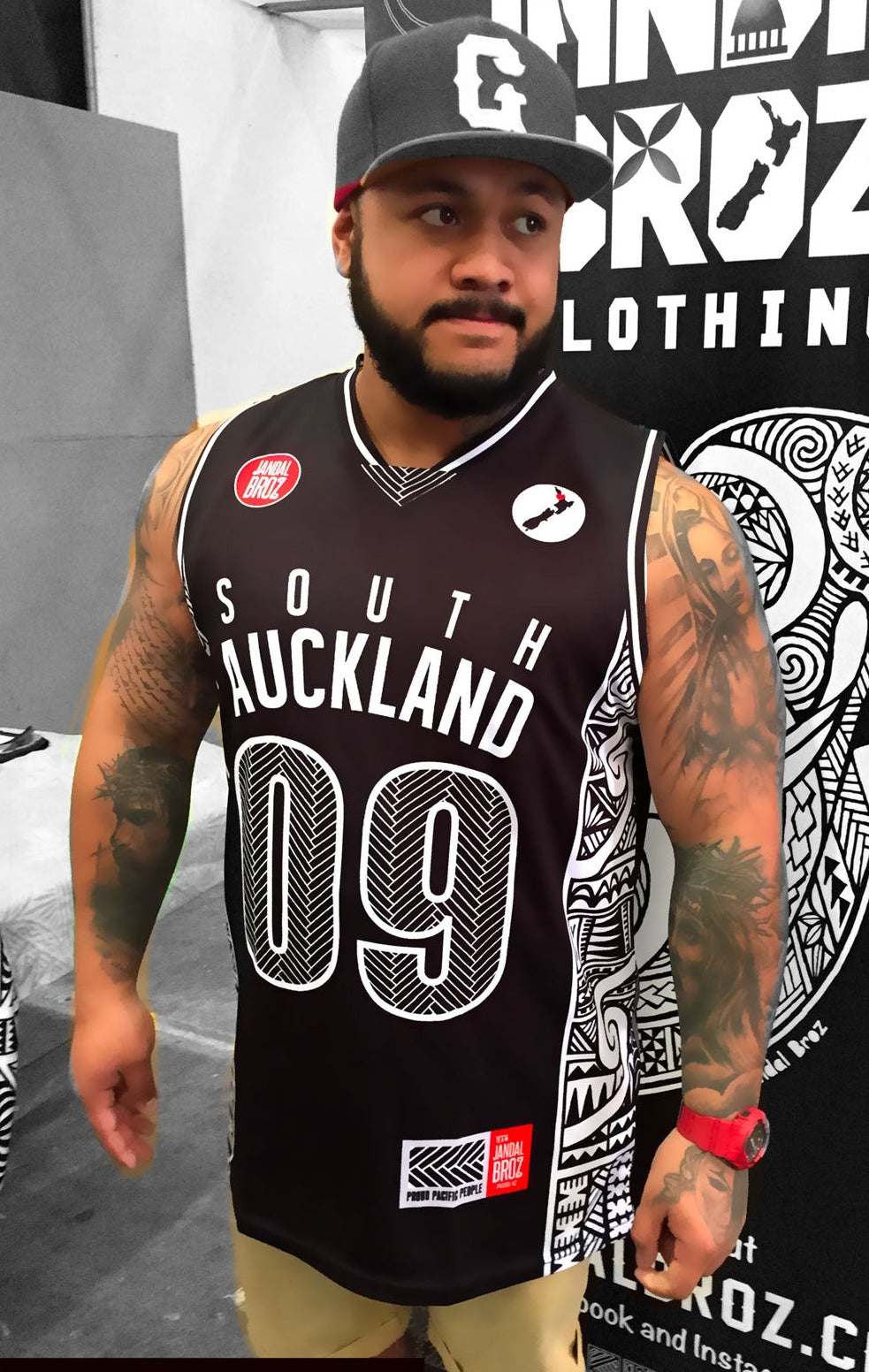 -Basketball Singlet South Auckland