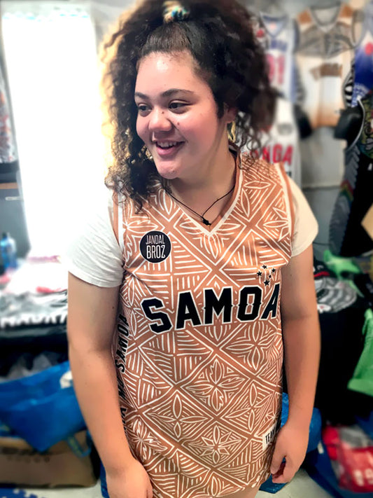 • Adults Samoa Basketball Singlet Siapo Manu Samoa