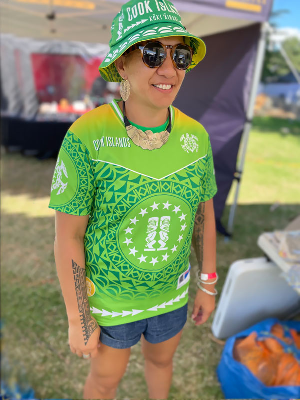 Cook Islands Kūki 'Āirani V neck Sports Shirt mens.