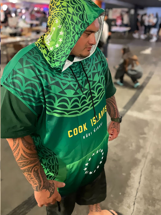 Kūki ʻĀirani Cook Islands round hoodie sleeveless