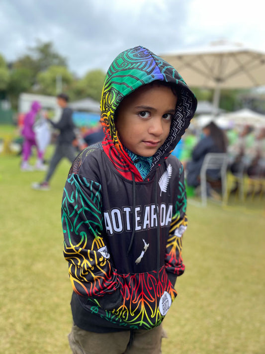 Māori Kids Hoodie Healing