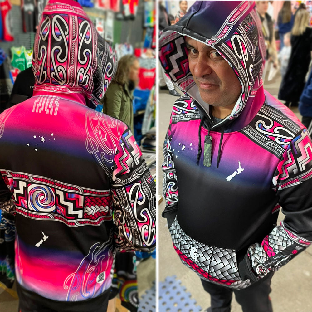 • Aroha Nui Kete Matariki balance Māori Hoodie