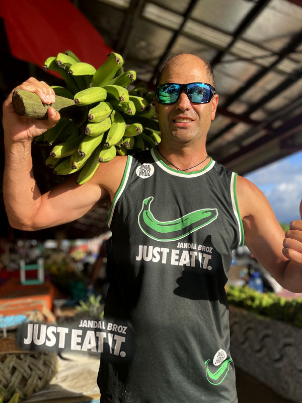 • Just eat it - Jandal Broz -Singlet