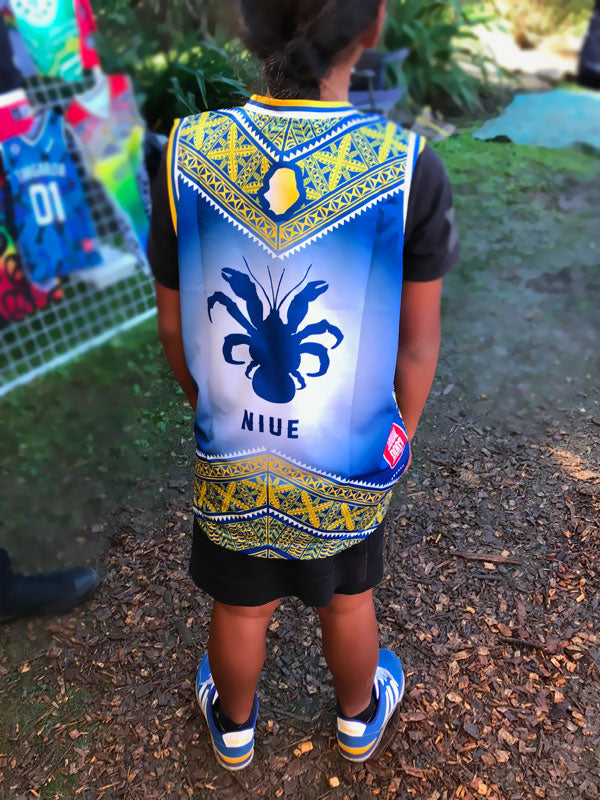 Niue Basketball Singlet Kids