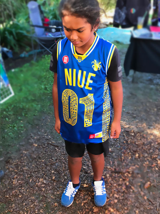 Niue Basketball Singlet Kids
