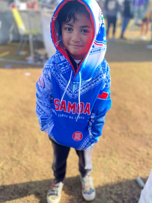 Samoa Kids Hoodie blue