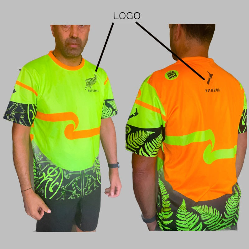 WORKWEAR - MAHIWEAR by Jandal Broz - Maori Tino Rangatiratanga -  T shirt sports breathable fabric