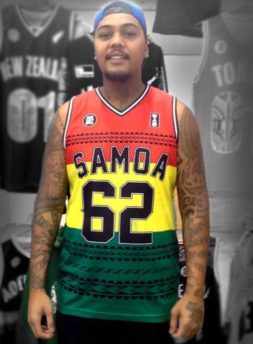 Samoa Reggae Basketball Singlet