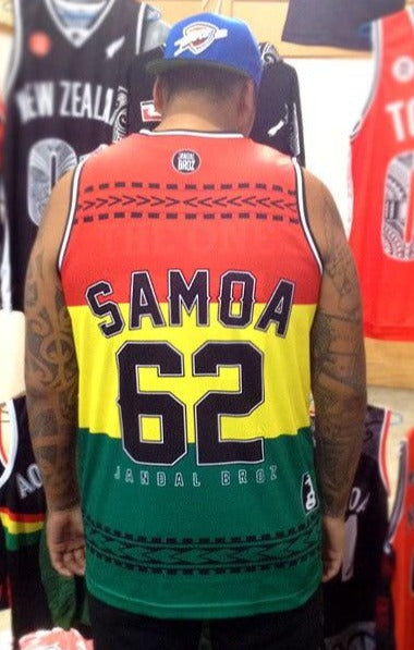 Samoa Reggae Basketball Singlet