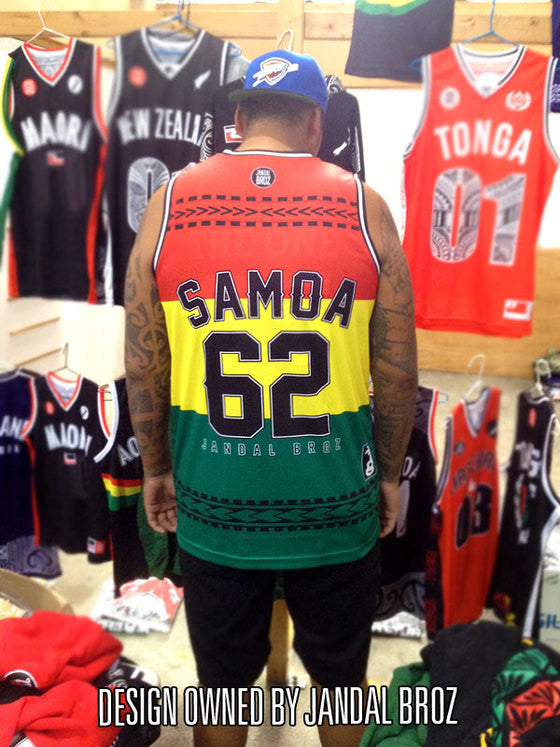 Basketball Singlet Tatau Samoa REGGAE