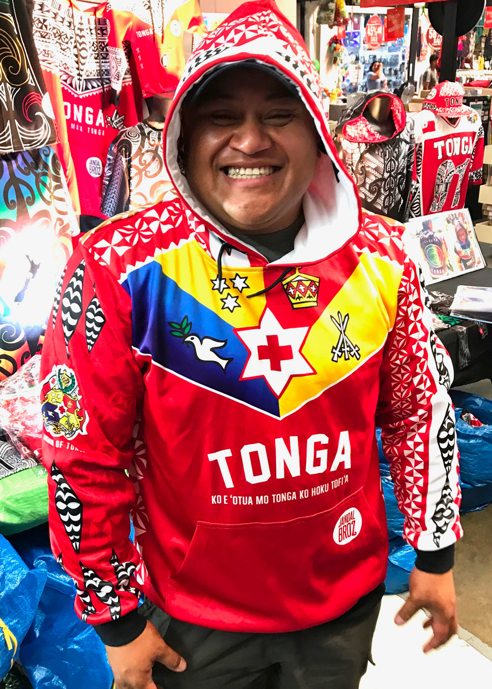 • Tonga Hoodie Sila Red