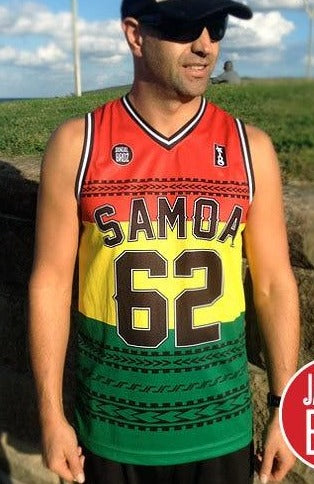 Samoa Reggae Basketball Singlet
