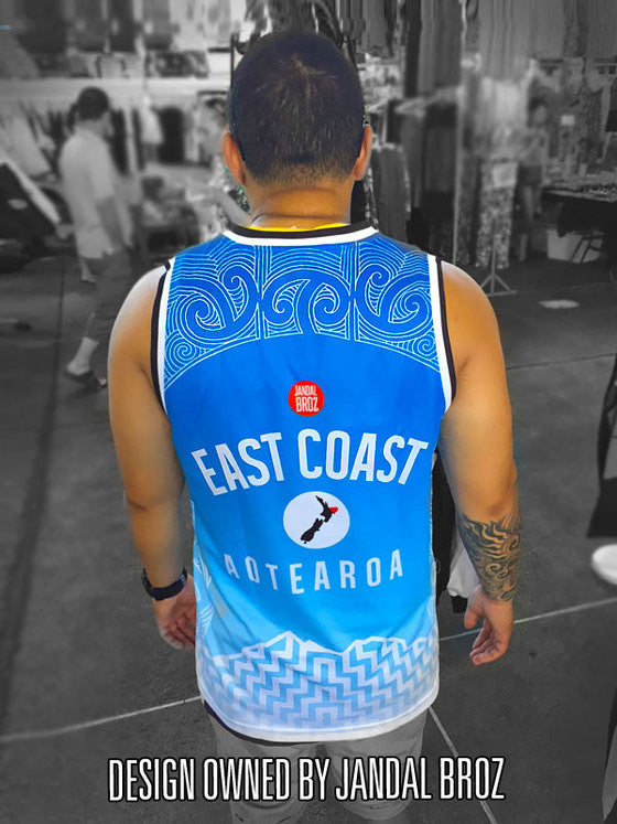 Basketball Singlet East Coast Aotearoa