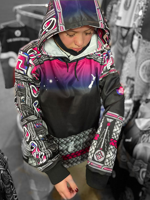 • Aroha Nui Kete Matariki balance Māori Hoodie