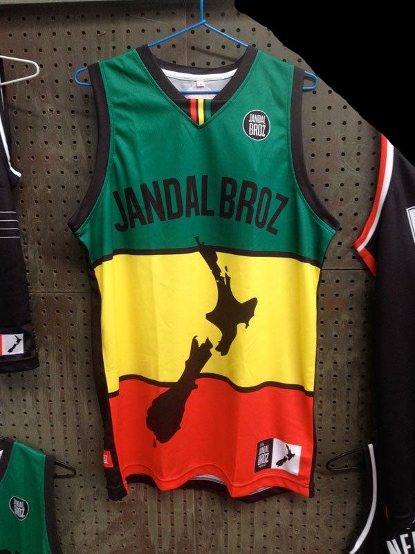 -Basketball Singlet Aotearoa Reggae