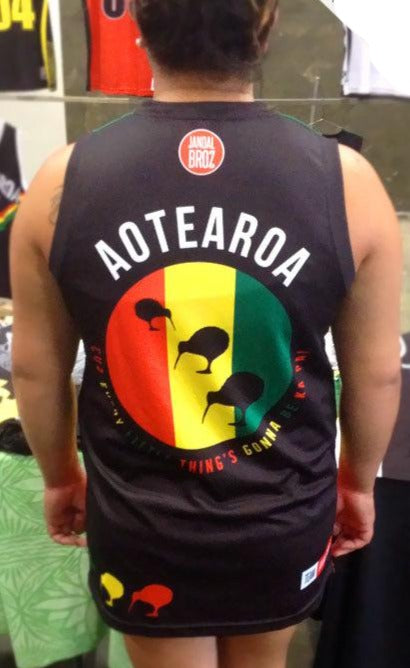 -Basketball Singlet Aotearoa Reggae