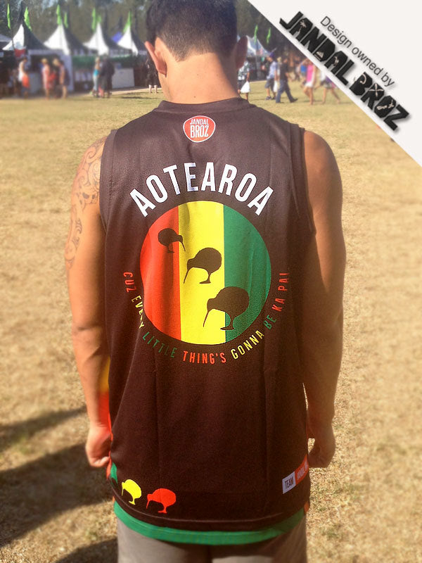 -Basketball Singlet Aotearoa Reggae