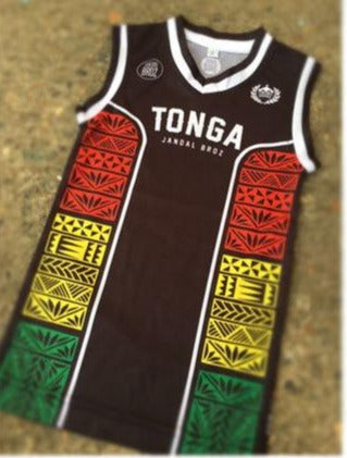 Basketball singlet Tonga reggae v2 Kids
