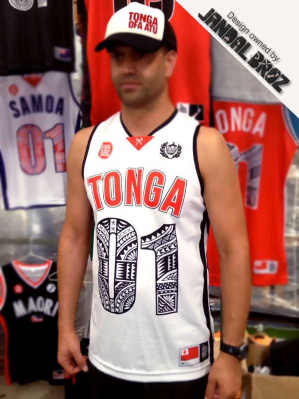 Basketball Singlet Pure Tonga White