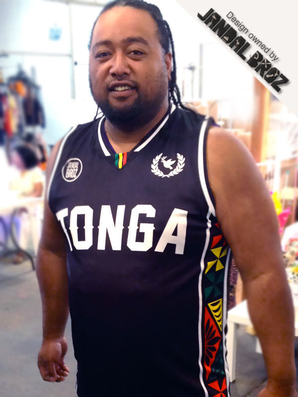 Basketball Singlet Tonga Reggae