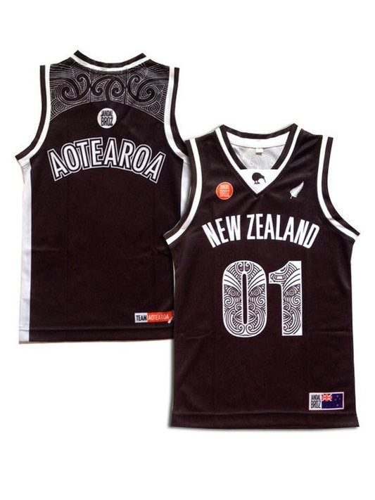 New Zealand Aotearoa Basketball Singlet Youth