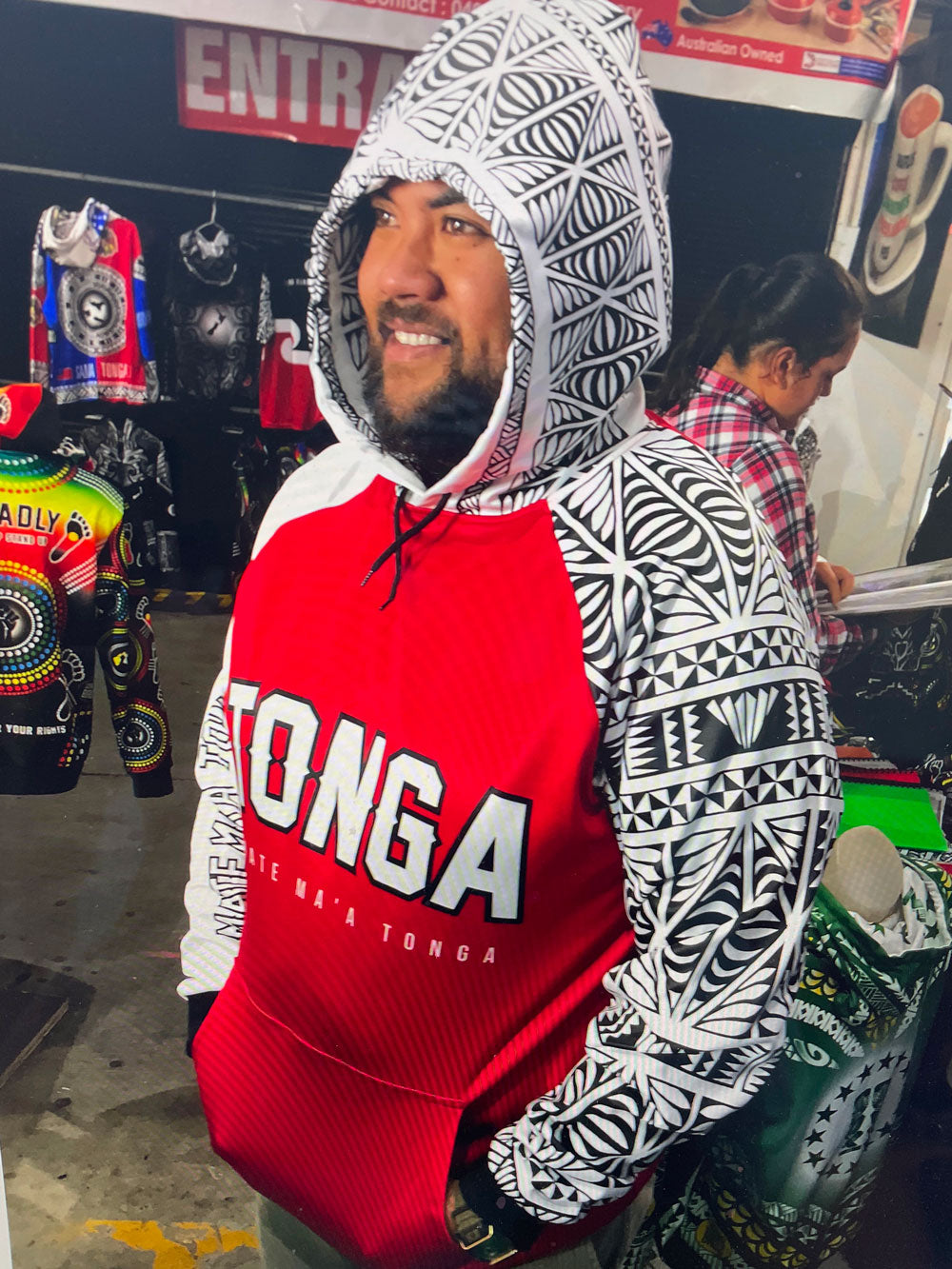 • Tonga Hoodie Red