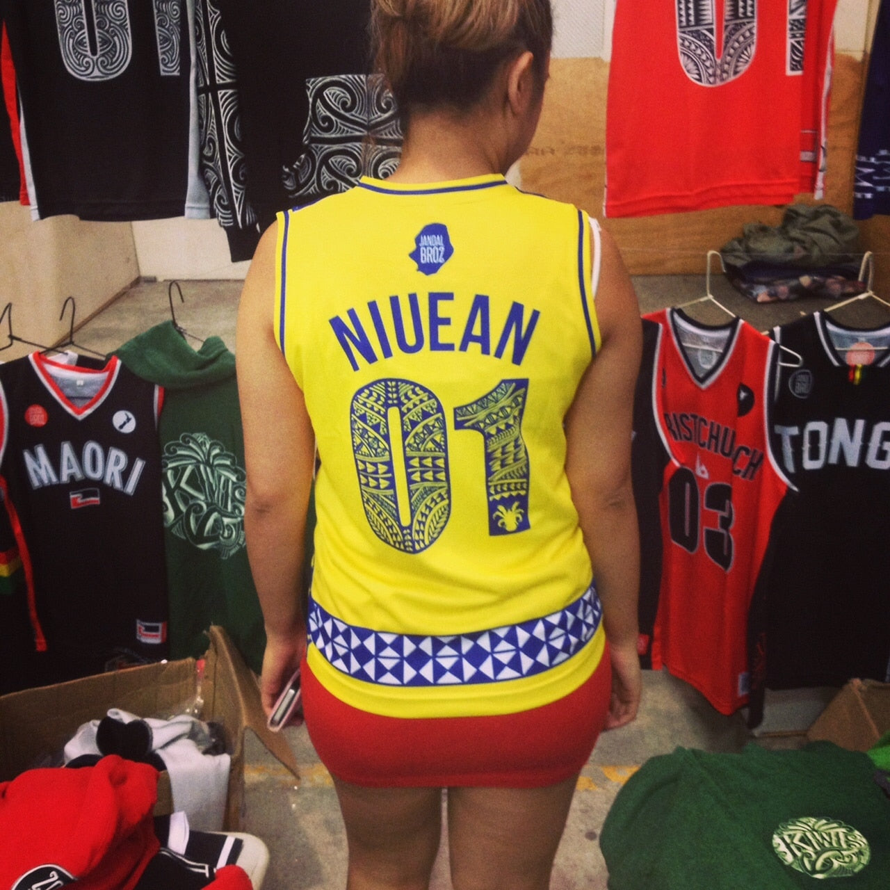 Niue Basketball Singlet Kids