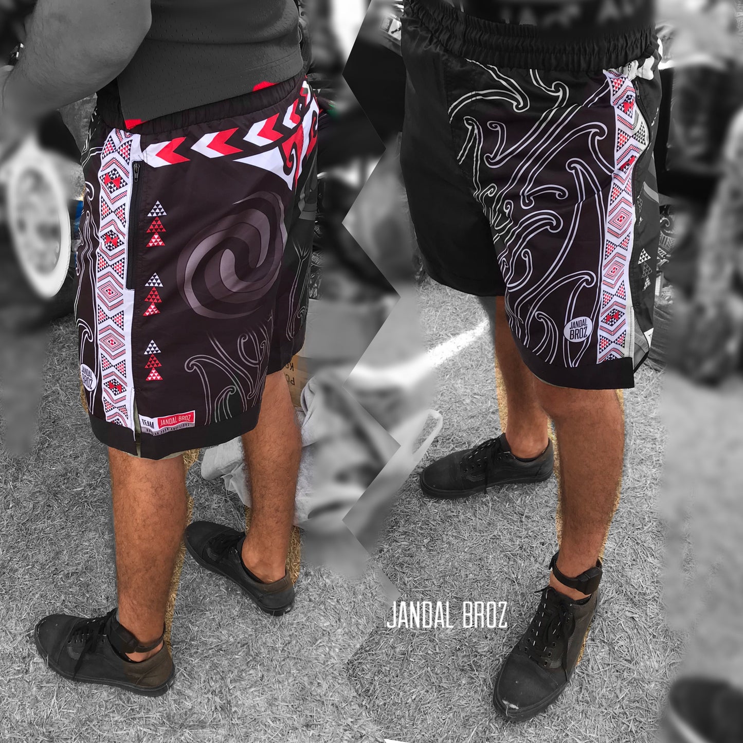 MMA Surf shorts Aotearoa Black