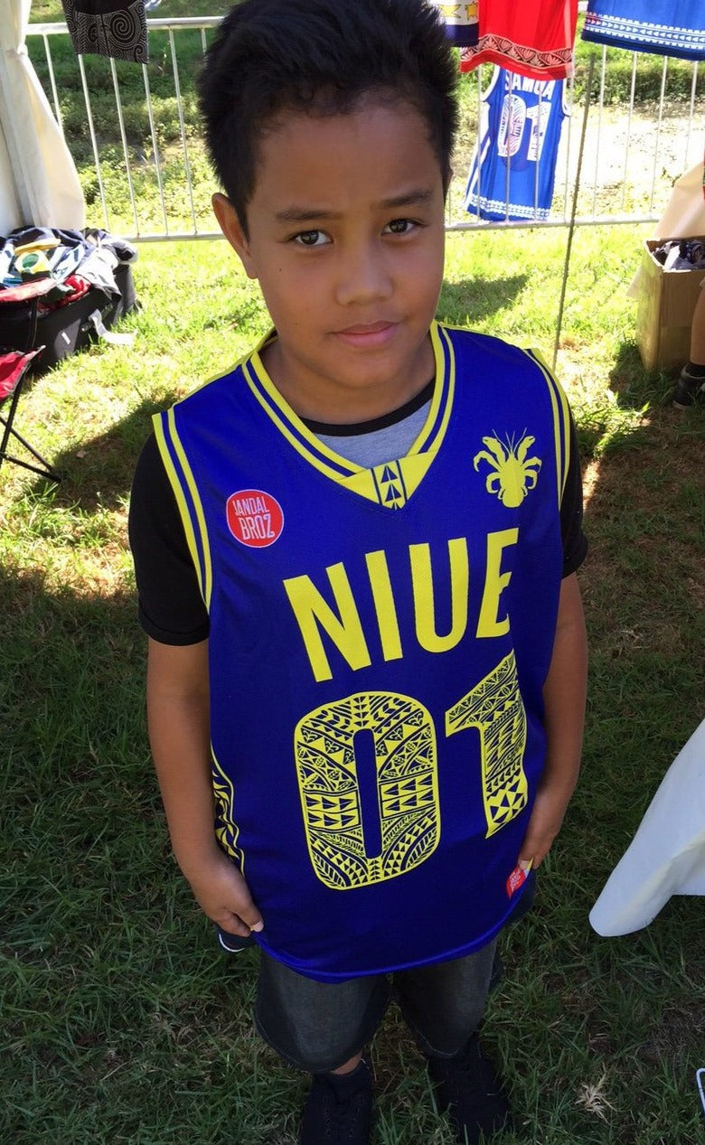 Niue Basketball Singlet Kids