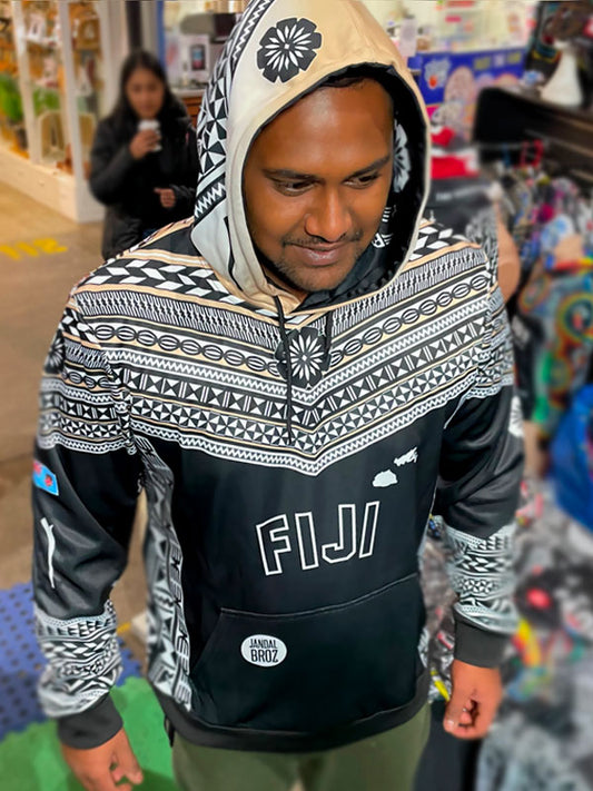 • Fijian Hoodie - Gold Masi