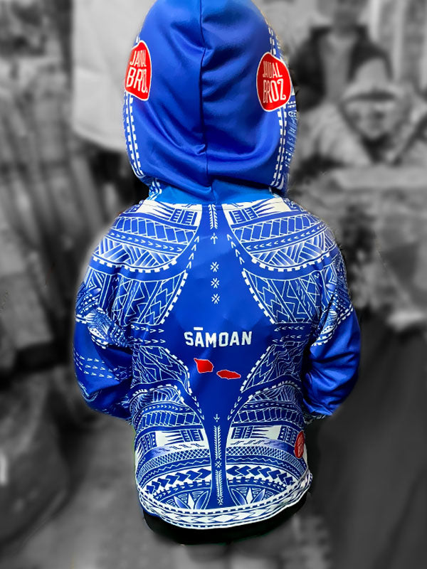 • Samoa hoodie kids Manu Blue