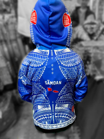 • Samoa hoodie kids Manu Blue