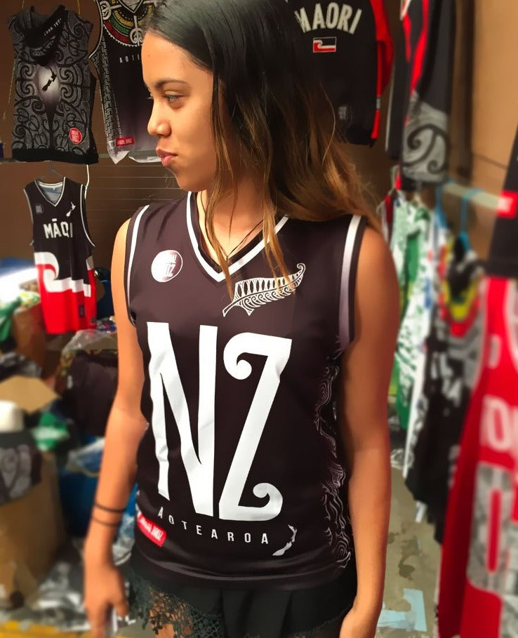 Basketball Singlet NZ Aotearoa Awesomeness