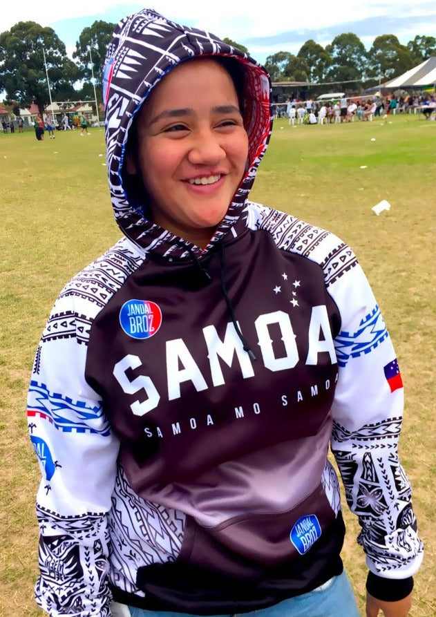 'Samoa Mo Samoa' Sports hoodie Black-unisex