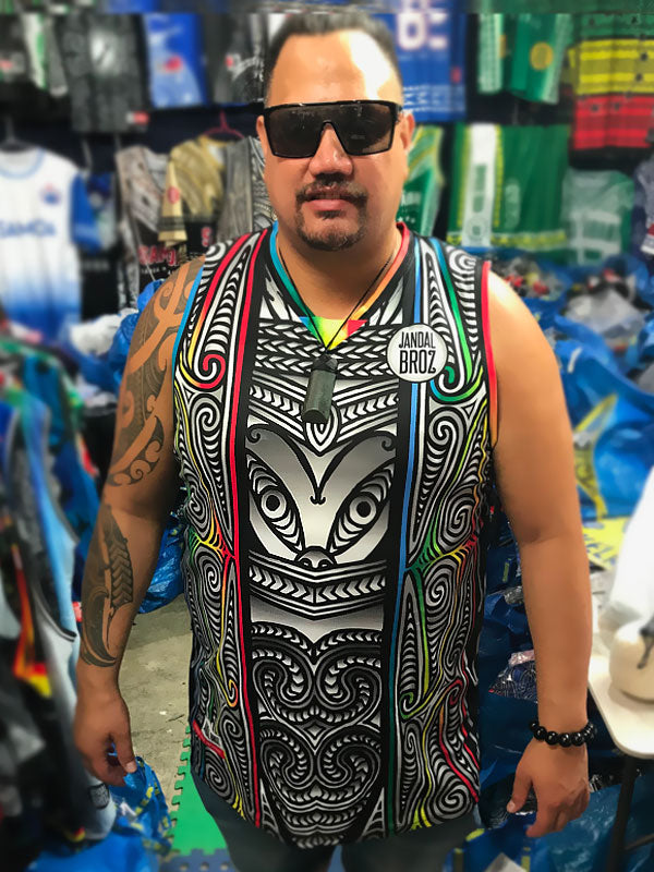 Taiaha healing reggae rasta -Maori Basketbal Singlet