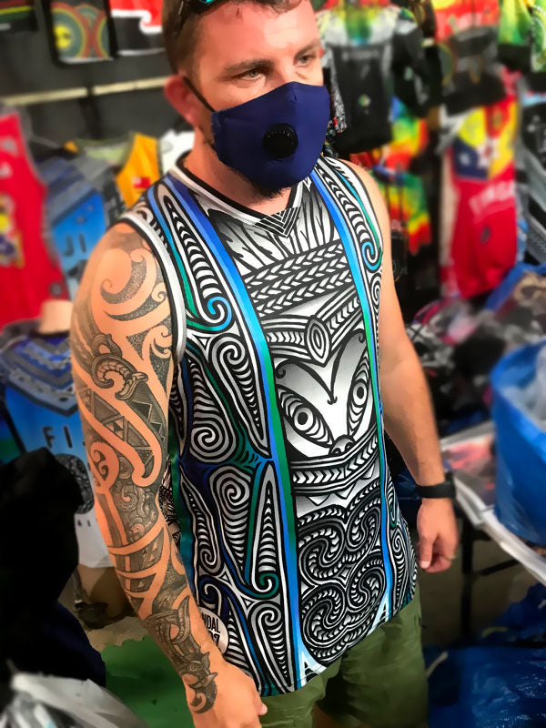 Basketbal Singlet - Taiaha tangaroa